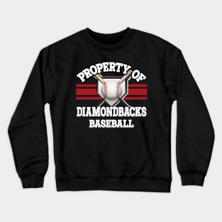 Proud Name Diamondbacks Graphic Property Vintage Baseball Crewneck Sweatshirt